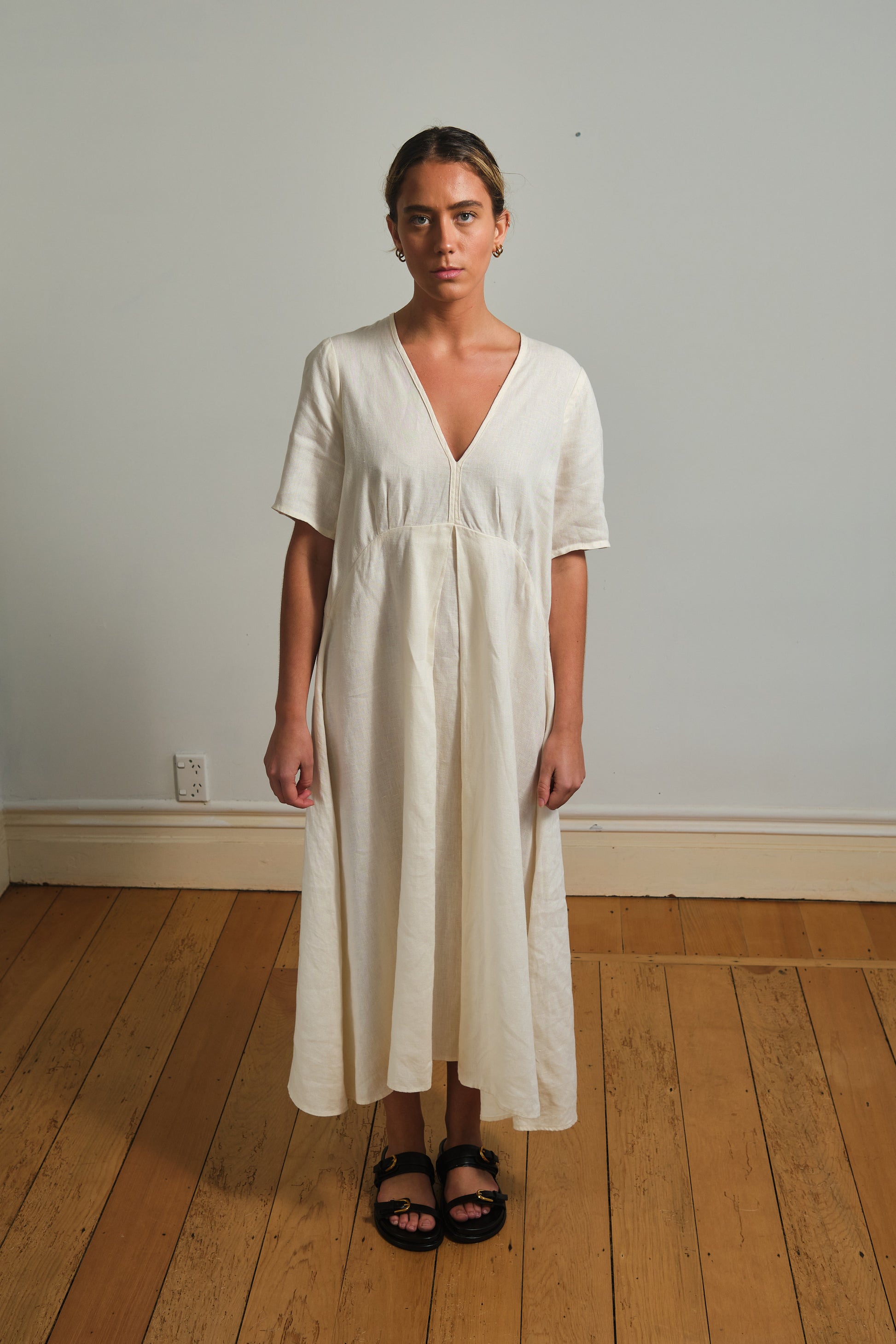 summer dress- linen - cotton - women- made in nz